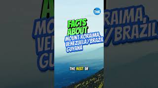 Mount Roraima Venezuela Brazil Guyana factsshortsviral [upl. by Assyram]