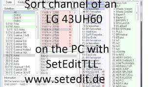 Sort channels of an LG smart TV [upl. by Nevet]