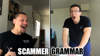 Epic Scammer Time Wasted  Best Ending Ever  Scammer Grammar [upl. by Einor37]