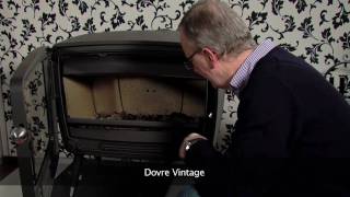 Lighting the Dovre Vintage50 wood stove [upl. by Yahsel94]