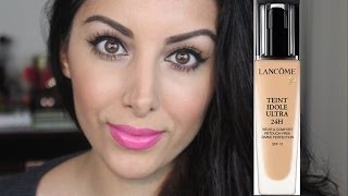 TRIED amp TESTED Lancome Teint Idole Ultra 24H Foundation ♡ NASEEM DELAN [upl. by Carolynn]