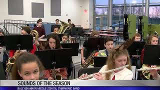 Holiday music from Ballyshannon Middle School Symphonic Band [upl. by Bowie]