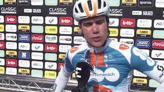 Fabio Jakobsen  Interview at the start  Classic BruggeDe Panne 2024 [upl. by Alvan]