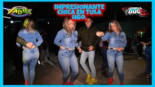 TRAPEASTE CONMIGO IMPRECIONANTE CHICA BAILANDO TULA HGO 2020 [upl. by Ecikram]