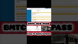 EASY to Apply BMTC BUS PASS students ytshortsvideo ytshorts shortshorts shorts short youtube [upl. by Reisfield]