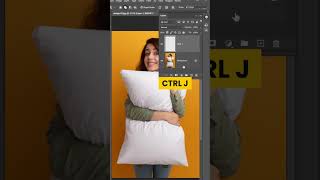 Adobe Photoshop 2025  How to create realistic pillow mockup tutorial shorts sukasstudio20 [upl. by Oderfla]