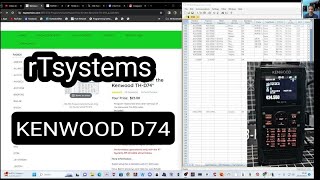 Kenwood D74 D75 RTSYSTEMS LEARNING  SD CARD import [upl. by Leira]