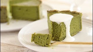 抹茶とホワイトチョコのチーズスフレタルト Matcha and white chocolate cheese souffle tart｜抹茶のお菓子｜HidaMari Cooking [upl. by Adeuga741]