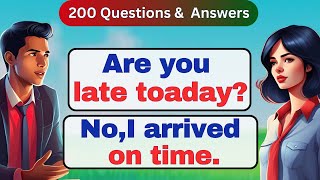 Improve English Speaking Skills🔥 200 Common Questions and Answers in English 🔥 English conversation [upl. by Etteyniv531]