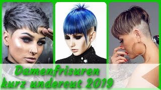 20 Frisurideen für damenfrisuren kurz undercut 2019 [upl. by Keifer]