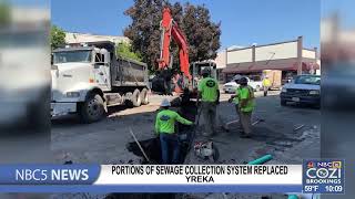 The City of Yreka replacing old portions of its sewage collection system [upl. by Idnac]