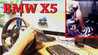 City Car Driving  BMW X5 E53 vs drifting Thrustmaster T500 RS 1080° TH8RS Shifter trackIR 2013 [upl. by Pacifica]