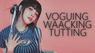 voguing waacking amp tutting in kpop [upl. by Xerxes291]