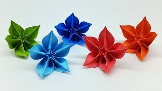 Easy DIY Paper Flowers Making Tutorial  Origami Carambola Flower [upl. by Lohman]