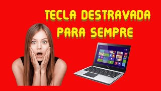 Como DESATIVAR TECLA TECLADO do notebook  2021 [upl. by Goat]