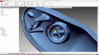 Geomagic Design X 64  Przycisk  stl to igs  auto surface  PART1 [upl. by Standford]