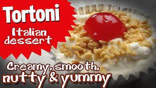 Tortoni Italian dessert Creamy smooth nutty amp yummy [upl. by Etsirk]