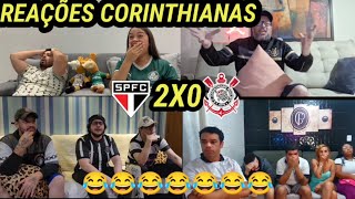 REAÇÕES DOS CORINTHIANOS ELIMINADOS DA COPA DO BRASIL SÃO PAULO 2X0 CORINTHIANS [upl. by Nosnarb314]