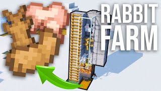 How to Build a Simple Rabbit Farm in Minecraft 114 [upl. by Ettelrats]