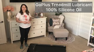 Goplus Treadmill Lubricant  How to lubricate a treadmill belt with 100 silicone oil belt lubricant [upl. by Kcirtap391]