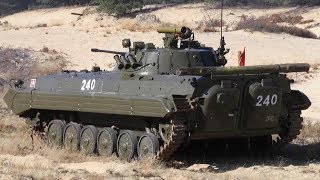 BMP2 Infantry Fighting Vehicle  30mm Cannon Live Fire [upl. by Ativoj491]