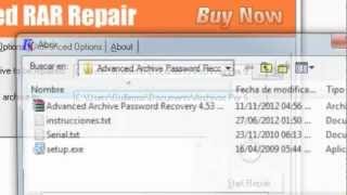 Advanced RAR Repair v 12 FULL Eliminar Contraseñas De Los WinRAR Descargar e Instalar Gratis [upl. by Ainollopa]