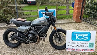 23plate Ducati Scrambler Nightshift 800cc 6Spd Manual in Matt Grey just 800 miles from new [upl. by Sldney]