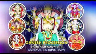 Bangalore Tannery Road Grand Ganesha Procession 2024 [upl. by Winser617]