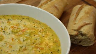 Panera Bread Copycat Recipe Broccoli Cheddar Soup [upl. by Amikay]