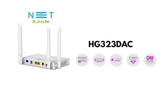 Netlink HG323DAC Dual Band GPON ONT  24 GHz amp 5 GHz WiFi [upl. by Zelda]