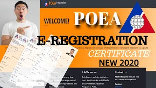 Kumuha ng ESERVICES Certificate Online 2022 eregistration ng POEA [upl. by Ellis]