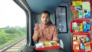 Trivandrum Rajdhani Express train journey in 3rd AC Premium Food review 😋 [upl. by Aaren361]