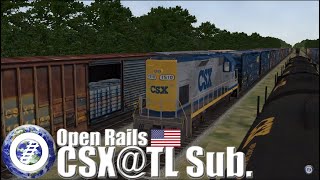 Open Rails MSTS Successor CSX Trains [upl. by Rodolfo]