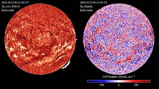 Hα 20241022  Spectroheliograph Data [upl. by Alfreda]