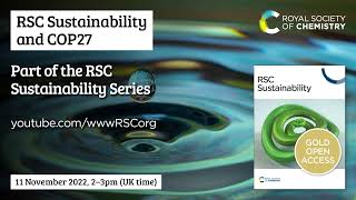 RSC Sustainability and COP27 Live  Promo [upl. by Griffie]