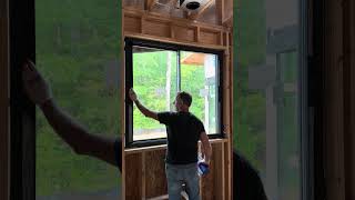 Premium Black Aluminum Windows with Triple Pane Glass amp Hidden Handles  Laundry Room Installation [upl. by Domph]