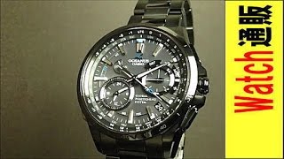 カシオ オシアナスGPSハイブリッド電波ソーラー（CASIO OCEANUS）OCWG1000B1AJFの動画 [upl. by Quartana934]