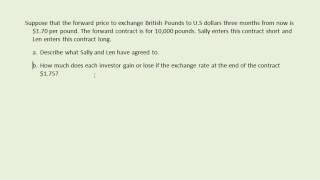 Evaluating a Forward Contract [upl. by Lewap]