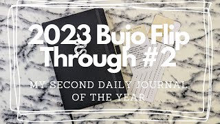 2023 Bujo Flip Through Part 2 [upl. by Ahsienal]