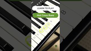 Hot Cross Buns piano tutorial pianotutorial pianolessons hotcrossbuns easy [upl. by Nadiya]