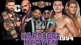 FTR vs Street Profits vs Pretty Deadly ECW Tag Team Championship ECW Hardcore Heaven [upl. by Asik484]