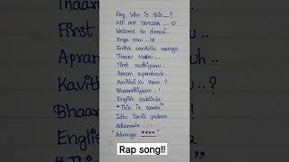 Hip hop thamizha rap songWeLcOmE tO cHenNaIlyricsnailasdiary8922 [upl. by Inan107]