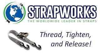 How to Thread Tighten and Release a Ratchet Buckle Strap [upl. by Everick138]