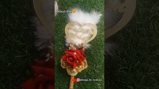 Nikah Pen Decoration Ideas  Muslim Wedding NikahPennikahpennikahshortsytshortsdiy diycrafts [upl. by Ecela]