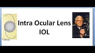 Ophthalmology 216 IOL Intra Ocular Lens Types PCIOL Classification Material weight power parts [upl. by Esinert]