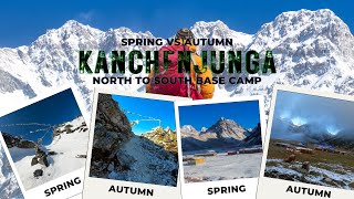 Kanchenjunga North To South Base Camp  Spring Vs Autumn Season [upl. by Aleahpar]