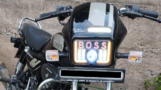 Boss led headlight in splendor plus xtec full installation [upl. by Oznerol81]