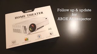 Review Update ABOX A6 Full HD Projector [upl. by Sousa503]