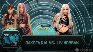 WCW THUNDER 45 Dakota Kai v Liv Morgan [upl. by Nussbaum]