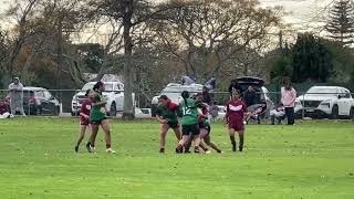 Mangere East Hawks Red vs Papakura Sea Eagles Wahine Whetu U14 [upl. by Heuser]